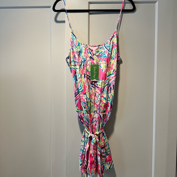 NWT Lilly Pulitzer Deanna Romper in Palm Reader - Picture 4 of 6